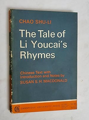 Imagen del vendedor de The Tale of Li Youcai's Rhymes a la venta por tinyBook