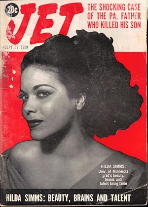 Jet Magazine September 17, 1959 Hilda Simms Cover