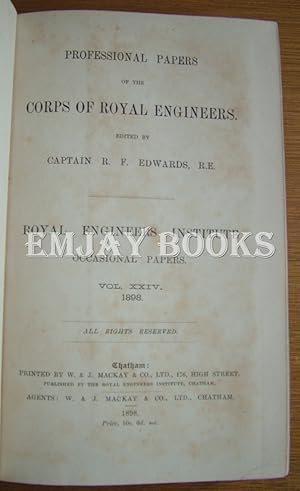 Immagine del venditore per Professional Papers of the Corps of Royal Engineers. Vol:XXIV venduto da EmJay Books