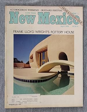 New Mexico Magazine, April 1986. Frank Lloyd Wright's Pottery House