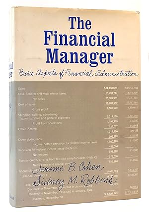 Seller image for THE FINANCIAL MANAGER for sale by Rare Book Cellar