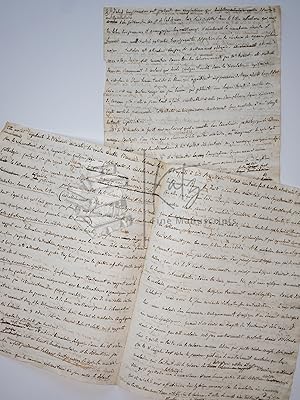 Eusèbe De Salle 19th Century Medical Research Manuscript