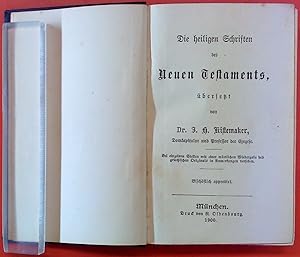Seller image for Die heiligen Schriften des Neuen Testaments, bersetzt von Dr. J. H. Kistemaker for sale by biblion2