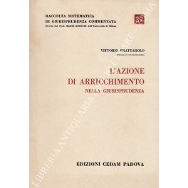 Seller image for L'azione di arricchimento nella giurisprudenza for sale by Libreria Antiquaria Giulio Cesare di Daniele Corradi