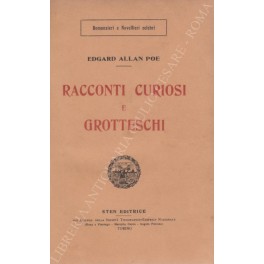 Bild des Verkufers fr Racconti curiosi e grotteschi zum Verkauf von Libreria Antiquaria Giulio Cesare di Daniele Corradi