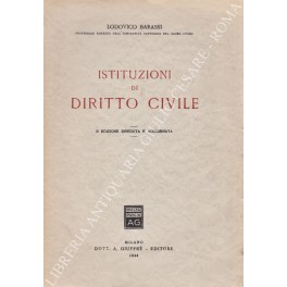 Seller image for Istituzioni di diritto civile for sale by Libreria Antiquaria Giulio Cesare di Daniele Corradi
