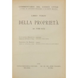 Bild des Verkufers fr Comunione. Condominio negli edifici (Branca). Possesso. Denunzia di nuova opera e di danno temuto (De Martino). Art. 1100-1172 zum Verkauf von Libreria Antiquaria Giulio Cesare di Daniele Corradi