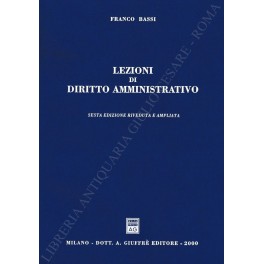 Bild des Verkufers fr Lezioni di diritto amministrativo zum Verkauf von Libreria Antiquaria Giulio Cesare di Daniele Corradi
