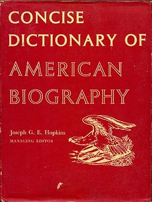Seller image for Concise Dictionary of American Biography for sale by Studio Bibliografico Marini
