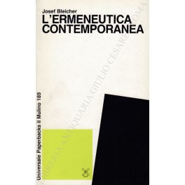 Imagen del vendedor de L'ermeneutica contemporanea a la venta por Libreria Antiquaria Giulio Cesare di Daniele Corradi