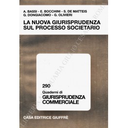 Bild des Verkufers fr La nuova giurisprudenza sul processo societario zum Verkauf von Libreria Antiquaria Giulio Cesare di Daniele Corradi