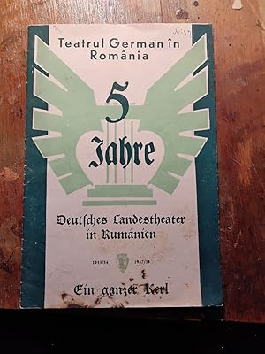 5 Jahre Deutsches Landestheater in Rumänien Bühnenblätter 16. März 1938