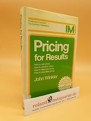 Image du vendeur pour Pricing for Results mis en vente par Roland Antiquariat UG haftungsbeschrnkt