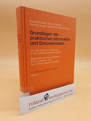 Bild des Verkufers fr Grundlagen der praktischen Information und Dokumentation 2. Band zum Verkauf von Roland Antiquariat UG haftungsbeschrnkt