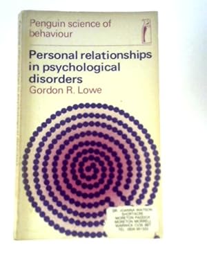 Imagen del vendedor de Personal Relationships in Psychological Disorders a la venta por World of Rare Books