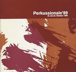 Seller image for Perkussionale '89 vom 22.-28. Oktober 1989. Veranstalter: Staatliche Museen Preuischer Kulturbesitz Berlin, Museum fr Vlkerkunde und Haus der Kulturen der Welt. for sale by Fundus-Online GbR Borkert Schwarz Zerfa