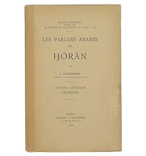 Immagine del venditore per Les parlers arabes du Horn. 2 volumes. venduto da Librairie La Jument Verte