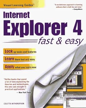 Seller image for Internet Explorer 4 Visual Learning Guide (Visual Learning Guides) for sale by WeBuyBooks