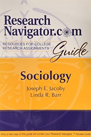 Seller image for ResearchNavigator.com Guide: Sociology (Valuepack item only) for sale by Redux Books