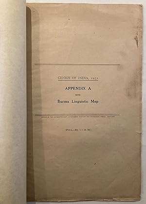 Census of India, 1931. Appendix A : Burma linguistic map