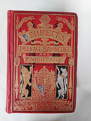 Bild des Verkufers fr Debrett's Perage, Baronetage Knightage And Companionage 1907 Royal Edition zum Verkauf von Cambridge Rare Books