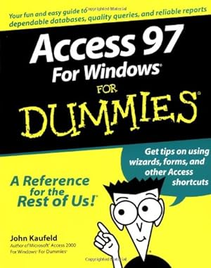 Immagine del venditore per Access 97 for Windows For Dummies venduto da Reliant Bookstore