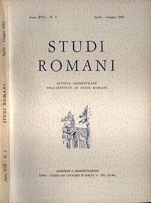 Seller image for Studi romani Anno XVII n. 2 for sale by Biblioteca di Babele