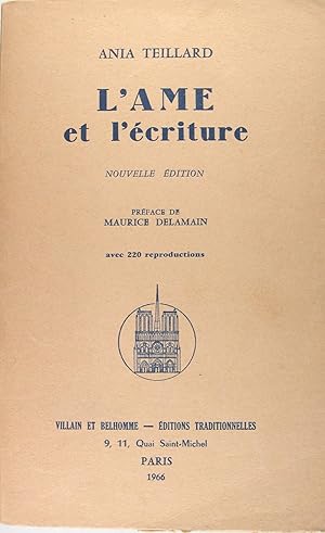 Seller image for L'ame et l'ecriture for sale by Philippe Lucas Livres Anciens