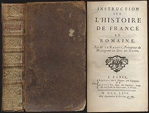 Bild des Verkufers fr Instruction sur l'histoire de France, et sur la Romaine. [Ganzleder / full leather binding]. zum Verkauf von Antiquariat Lenzen