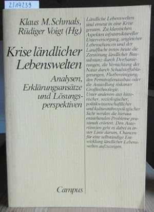 Seller image for Krise lndlicher Lebenswelten. Analysen, Erklrungsanstze und Lsungsperspektiven. for sale by Versandantiquariat Trffelschwein