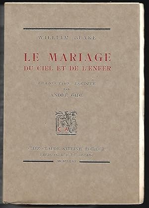 Image du vendeur pour Le MARIAGE du CIEL et de l'ENFER mis en vente par Liseronsblancs