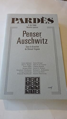 PENSER AUSCHWITZ , PARDES NUMERO SPECIAL 9/10