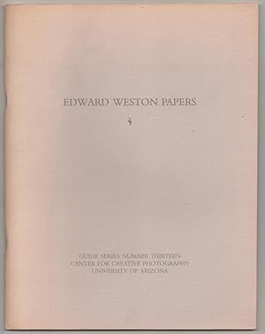 Bild des Verkufers fr Edward Weston Papers zum Verkauf von Jeff Hirsch Books, ABAA