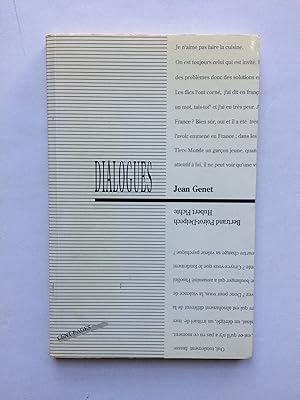 Seller image for Dialogues avec Jean GENET for sale by Pascal Coudert