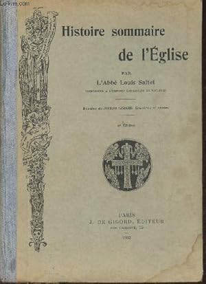 Bild des Verkufers fr Histoire sommaire de l'Eglise zum Verkauf von Le-Livre