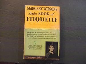 Margery Wilson's Pocket Book Of Etiquette pb 6th Pocket Books Print 11/61