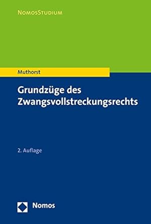 Bild des Verkufers fr Grundzuge Des Zwangsvollstreckungsrechts (Nomosstudium) zum Verkauf von WeBuyBooks