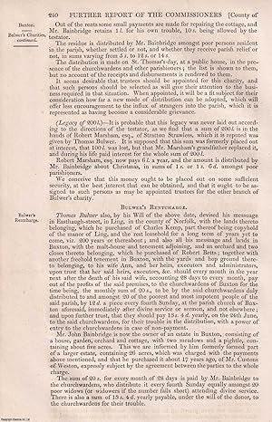 Imagen del vendedor de 1835. Parish of Buxton, Cawston, Colby, and others, Norfolk : An original article from the Reports of the Commissioners to Inquire Concerning Charities & Education of the Poor in England and Wales. a la venta por Cosmo Books