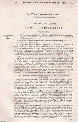 Imagen del vendedor de 1839. Wapentake of Harthill, The Liberty of Beverley, The Liberty of Whitby Strand, Pocklington, and others, Yorkshire : An original article from the Reports of the Commissioners to Inquire Concerning Charities & Education of the Poor in England and Wales. a la venta por Cosmo Books