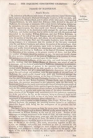 Imagen del vendedor de 1839. Parish of Nafferton, Cottingham, Walkington, Easington, and others, Yorkshire : An original article from the Reports of the Commissioners to Inquire Concerning Charities & Education of the Poor in England and Wales. a la venta por Cosmo Books