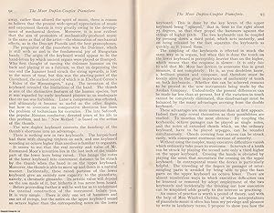 Seller image for The Emmanuel Moor New Duplex-Coupler Pianoforte. An original article from The Proceedings of The Musical Association, 1922. for sale by Cosmo Books