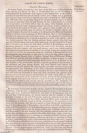 Imagen del vendedor de 1835. Parish of Castle Rising, Gayton, Gaywood, Grimstone, Great Massingham, and others, Norfolk : An original article from the Reports of the Commissioners to Inquire Concerning Charities & Education of the Poor in England and Wales. a la venta por Cosmo Books