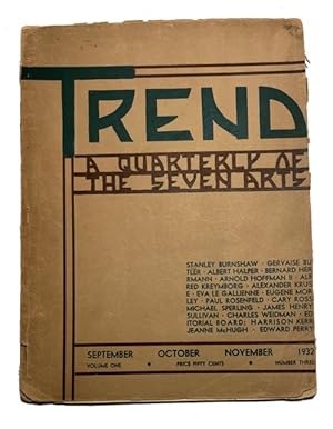 Trend: A Quarterly of the Seven Arts, Volume 1, No. 3 (September, October, November, 1932)