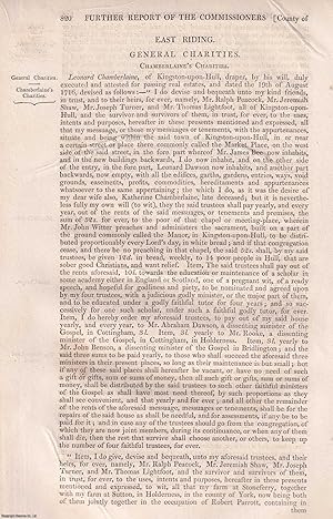 Imagen del vendedor de 1839. East Riding, General Charities, Yorkshire : An original article from the Reports of the Commissioners to Inquire Concerning Charities & Education of the Poor in England and Wales. a la venta por Cosmo Books