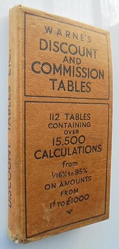 Warne's Discount and Commission Tables.