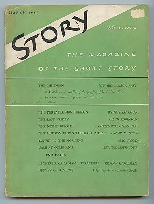 Bild des Verkufers fr Story, March 1937 zum Verkauf von Attic Books (ABAC, ILAB)