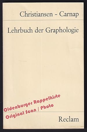 Imagen del vendedor de Lehrbuch der Graphologie = Universal-Bibliothek Nr. 7876/77 (1970) - Christiansen, Broder/ Carnap, Elisabeth a la venta por Oldenburger Rappelkiste