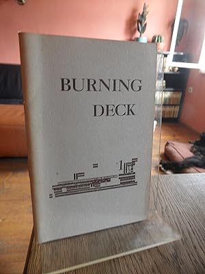 Image du vendeur pour Burning Deck. First Isue. Fall 1962. mis en vente par Antiquariat Floeder