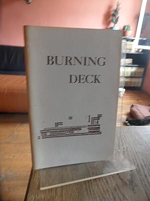 Image du vendeur pour Burning Deck. First Isue. Fall 1962. mis en vente par Antiquariat Floeder