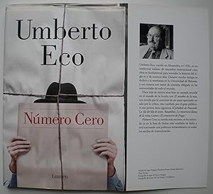 Imagen del vendedor de Nmero cero a la venta por Libreria Ninon